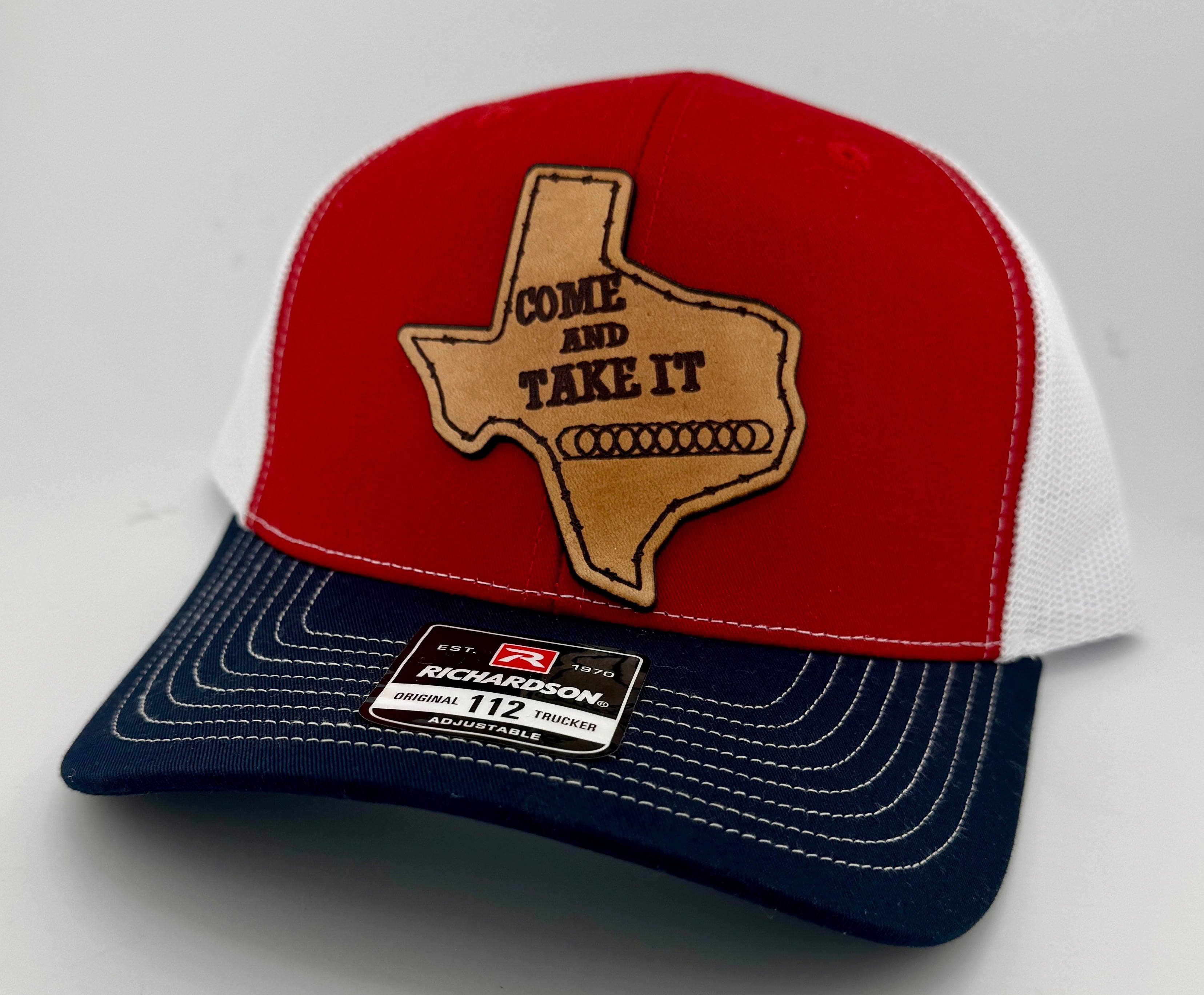 Texas Border Leather Patch Hat