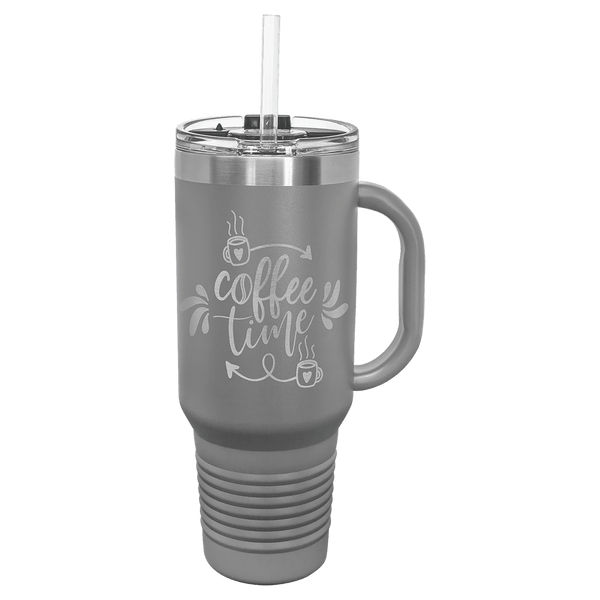 40 oz. Custom Laser Engraved Travel Mug