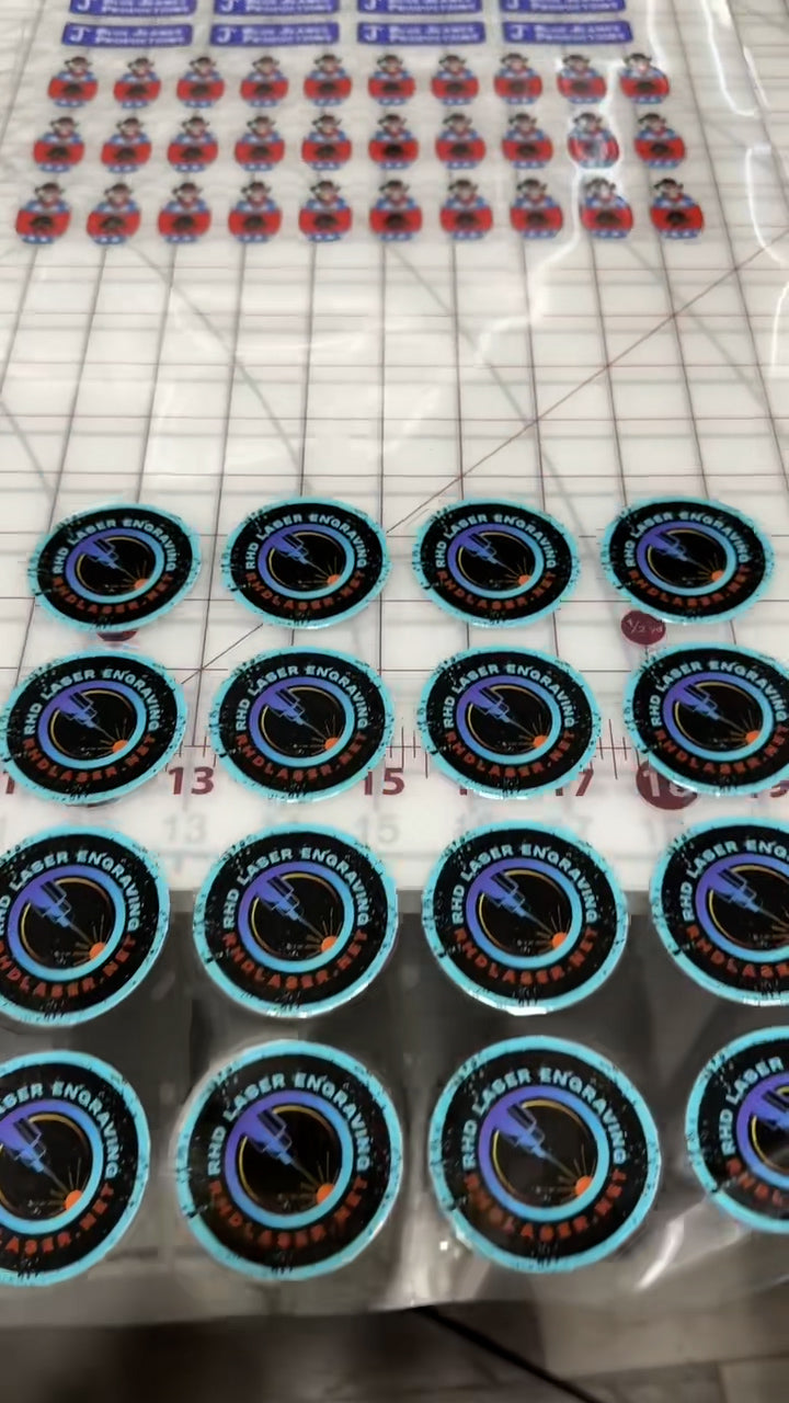UV DTF 3D Permanent Stickers -By Size – Red Head Designs